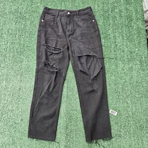 English Factory womens black jeans 29W Great Condition